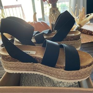 Steve Madden Black Sandals